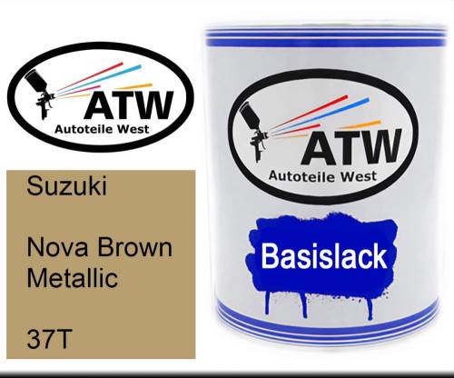 Suzuki, Nova Brown Metallic, 37T: 1L Lackdose, von ATW Autoteile West.